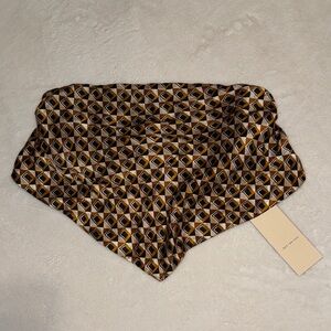 Bec & Bridge Geometric Brown Crop Top